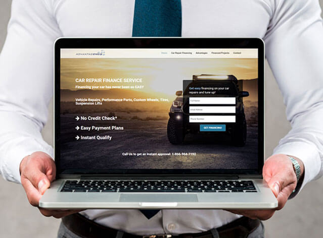 Website Correction  of Car Repair Finance