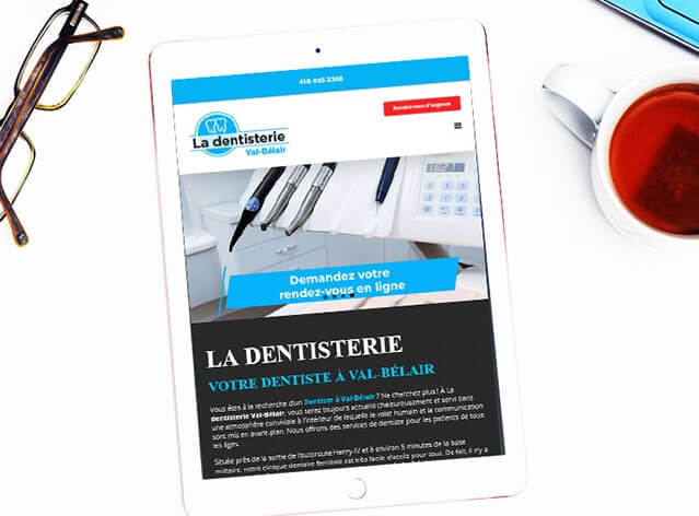 Website Correction  of La Dentisterie